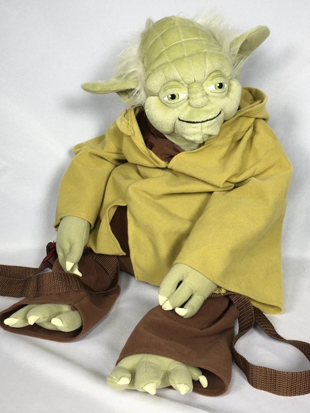 RARE Disney Parks Star Wars Yoda Backpack Buddies Plush 24”